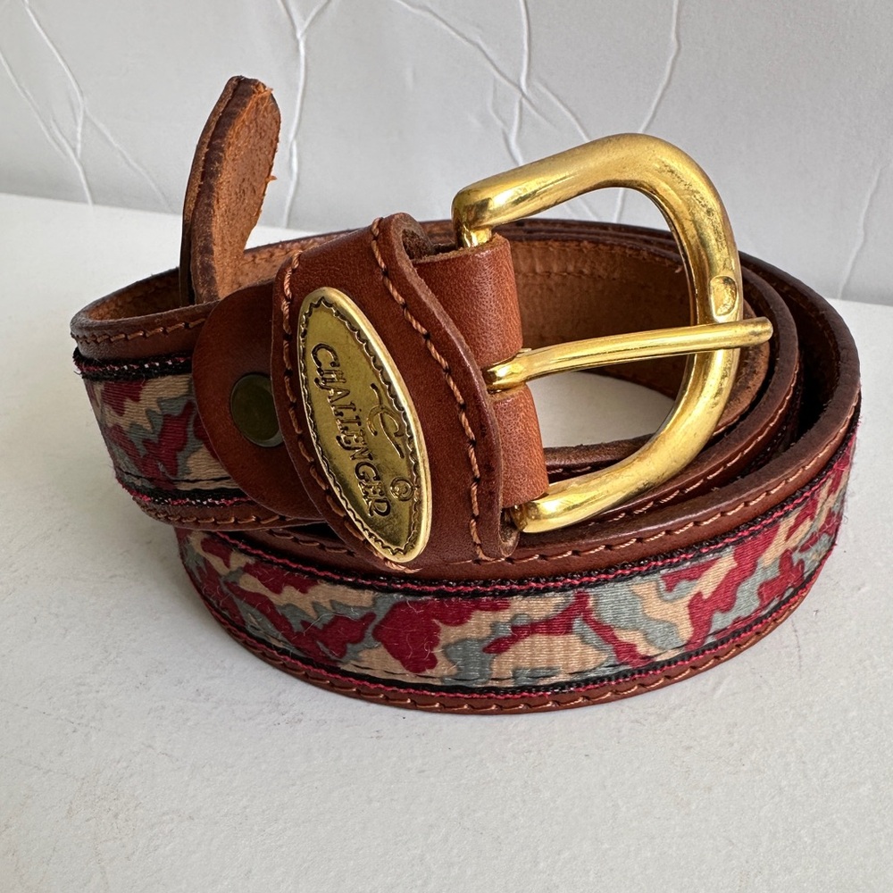 🇮🇹 Unisex Brown leather belt Challenge Made in Italy. - Picture 3 of 6